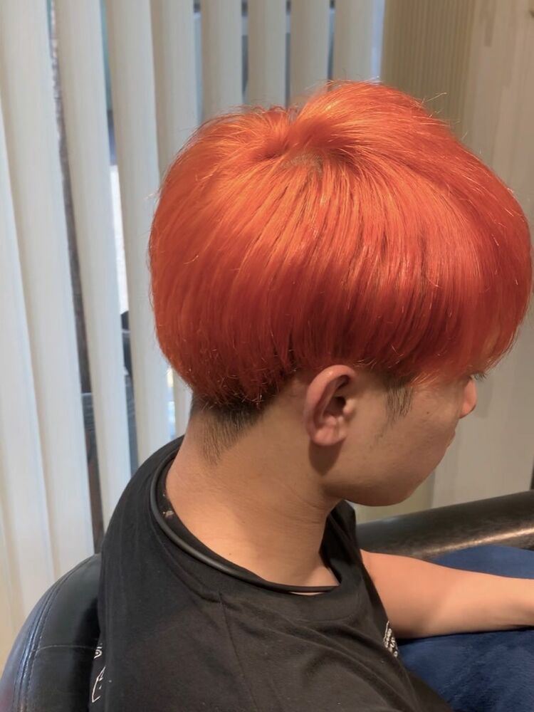 Btsテテ風 オレンジカラー で韓国人になりきろう Beautrim ビュートリム Daisuke Asaiのヘアスタイル情報 Yahoo Beauty