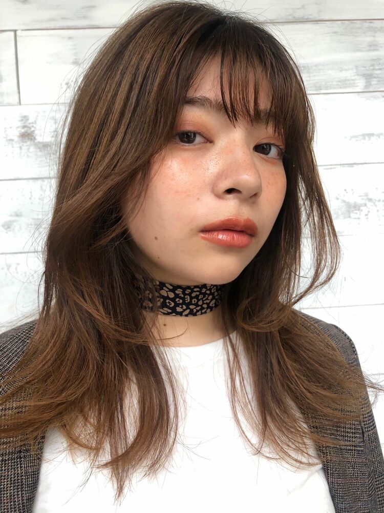 joemi by unami 新宿／手嶋紗耶/やわからいミディアムヘア×透明感たっぷりのツヤカラー