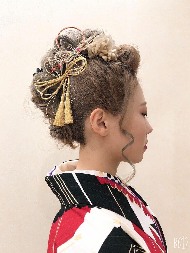 袴 モヒカンアレンジ スズキカナのヘアスタイル情報 Yahoo Beauty
