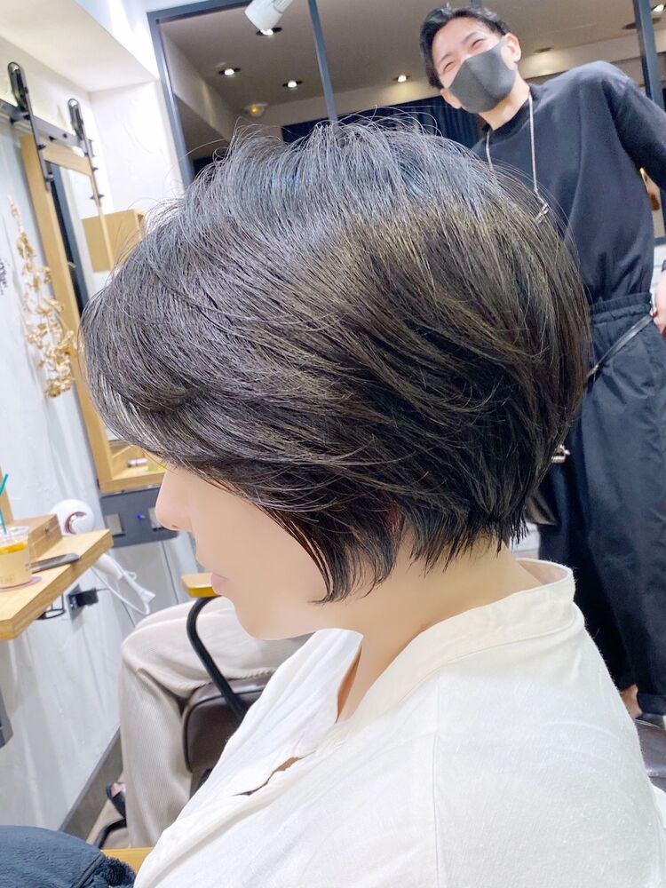 自然な丸み 絶壁解消ひし形ショートボブ Mag Ginza マグギンザ Bisa 美才治秀欣 のヘアスタイル情報 Yahoo Beauty