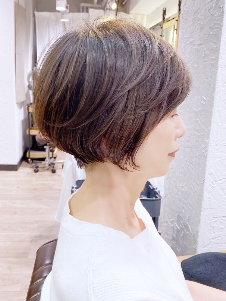 デジタルパーマ ハイライト 上質ミセスショート Mag Ginza マグギンザ Bisa 美才治秀欣 の髪型 ヘアスタイル ヘアカタログ情報 Yahoo Beauty ヤフービューティー