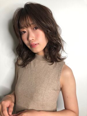 21年夏 ふんわりミディの新着ヘアスタイル 髪型 ヘアアレンジ Yahoo Beauty