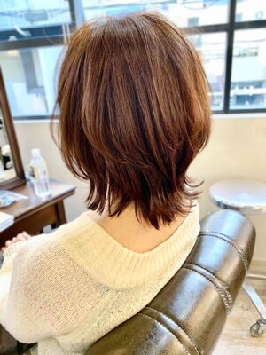 前髪ハイライト ミディアムの髪型 ヘアスタイル ヘアカタログ 人気順 Yahoo Beauty ヤフービューティー