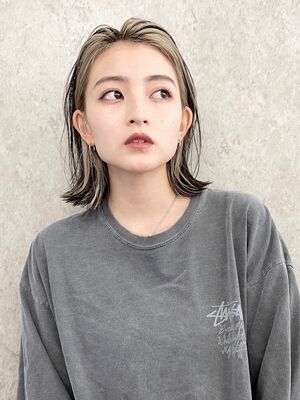 22年夏 インナーカラー 黒髪の人気ヘアスタイル 髪型 ヘアアレンジ Yahoo Beauty