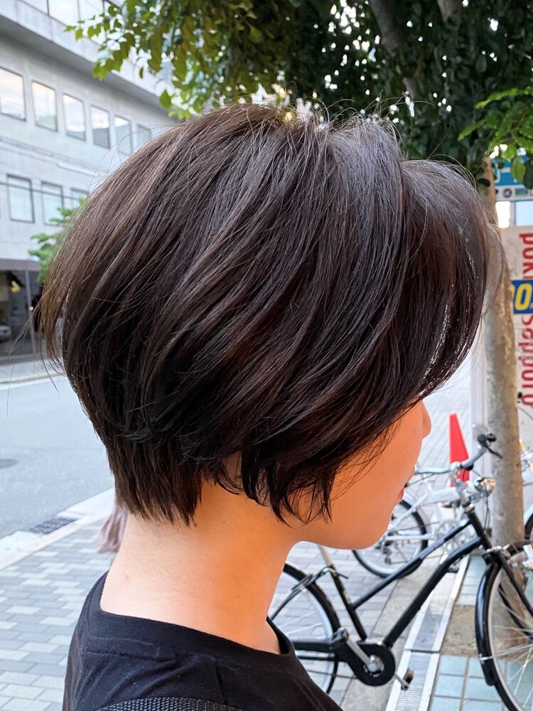 大人ヘア ショートボブ 前下がり 代30代40代 原田直樹のヘアスタイル情報 Yahoo Beauty