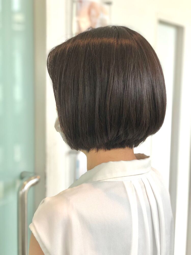 誰でも似合う 何歳でもok シンプルボブ Difino Aoyama ディフィーノ アオヤマ Difinoaoyama山口祐亮の髪型 ヘアスタイル ヘアカタログ情報 Yahoo Beauty ヤフービューティー