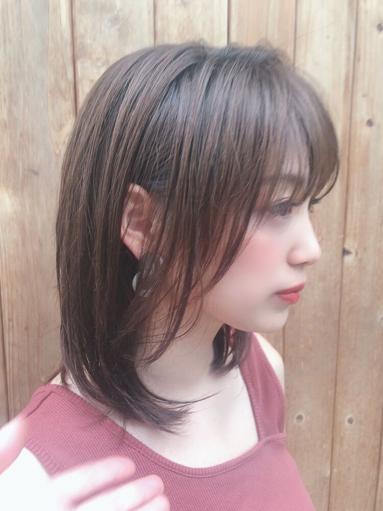 KAYAK渋谷 小室里奈 前髪あり×愛されミディアム×小顔×前髪カット 渋谷駅徒歩3分｜HONEY shibuya（ハニー シブヤ