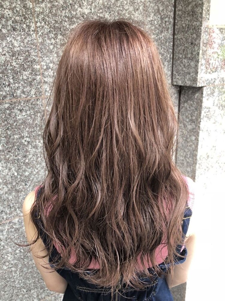 ピンクラベンダー ピンクベージュ アプリエカラー 西崎 純佳の髪型 ヘアスタイル ヘアカタログ情報 Yahoo Beauty ヤフービューティー