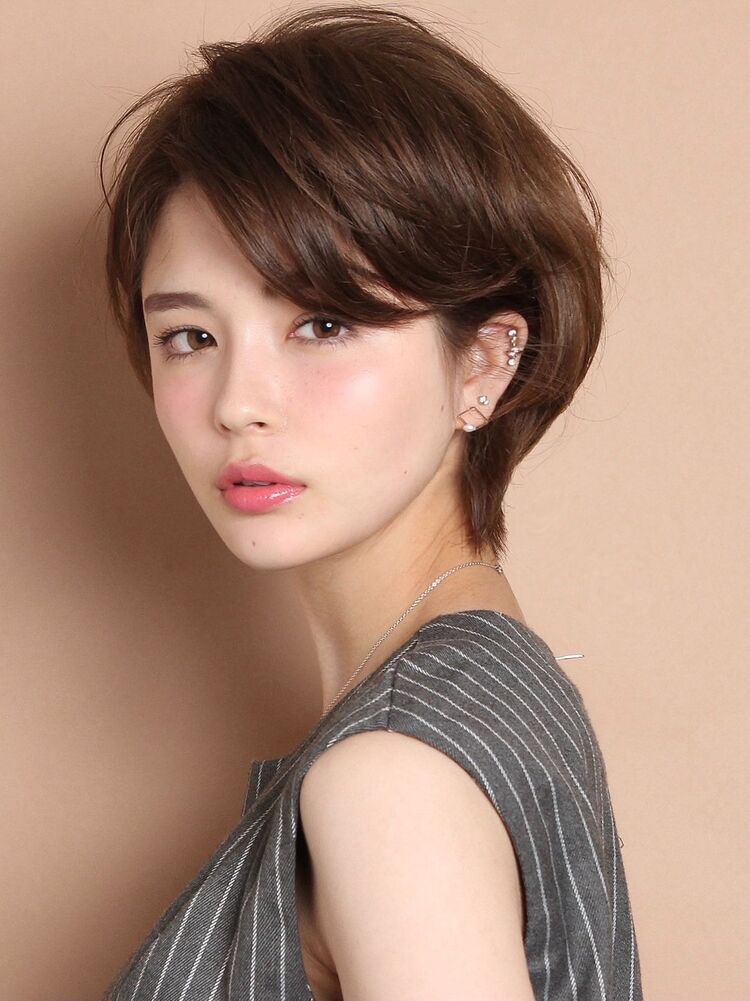 ショートヘア ショートボブ カラー ハイライト 30代 40代 ボブ パーマ 久保 友洋のヘアスタイル情報 Yahoo Beauty