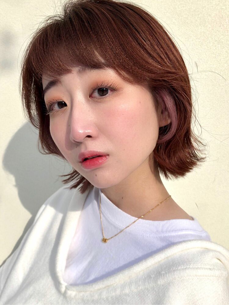 もみあげカラー Dulce Oro ドルセ オロ イシカワ トモミのヘアスタイル情報 Yahoo Beauty