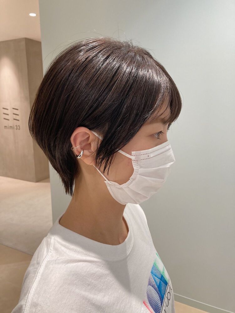 小顔ショート マスク効果で小顔効果2倍ショート Heaka Aveda 東京ガーデンテラス紀尾井町店 ヒアカアヴェダトウキョウガーデンテラスキオイチョウテン Heaka Aveda村上 祥悟のヘアスタイル情報 Yahoo Beauty