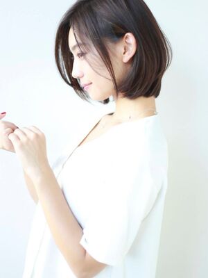 40代 ボブ 黒髪の髪型 ヘアスタイル ヘアカタログ 人気順 Yahoo Beauty ヤフービューティー