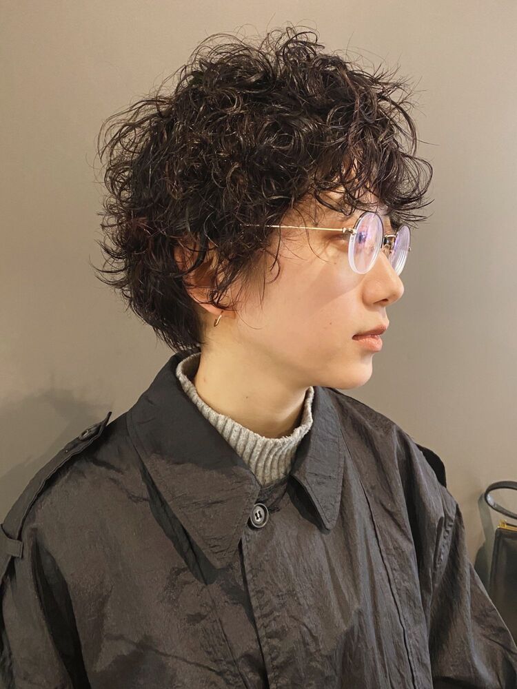 メンズもOK くるくる パーマ｜ 渋谷 NERO 田中 結のヘアスタイル情報｜Yahoo! BEAUTY