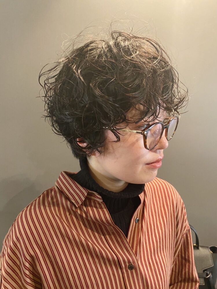 マッシュ ショート パーマ くるくる Nero Hair And Lifestore ネロ ヘア アンド ライフストア 渋谷 Nero 田中 結のヘアスタイル情報 Yahoo Beauty