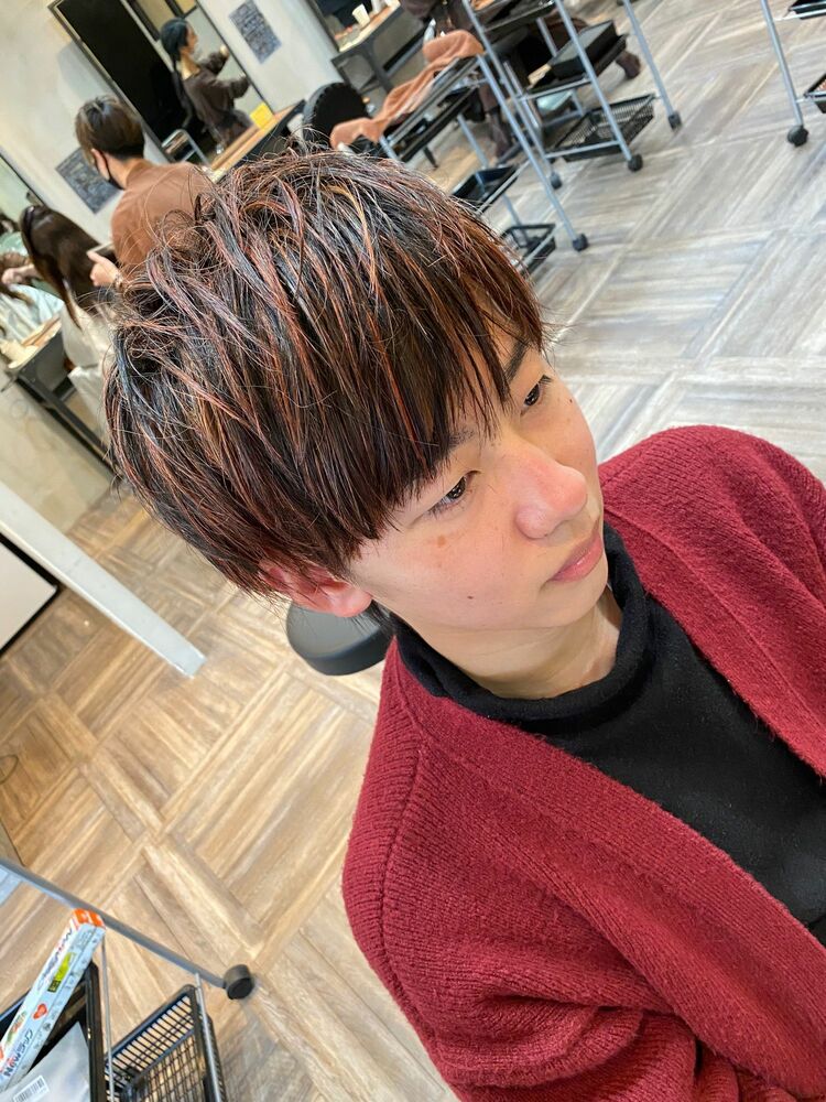 メンズメッシュ レッド Daikiの髪型 ヘアスタイル ヘアカタログ情報 Yahoo Beauty ヤフービューティー