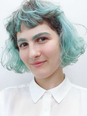 21年夏 ミントグリーンカラーの新着ヘアスタイル 髪型 ヘアアレンジ Yahoo Beauty