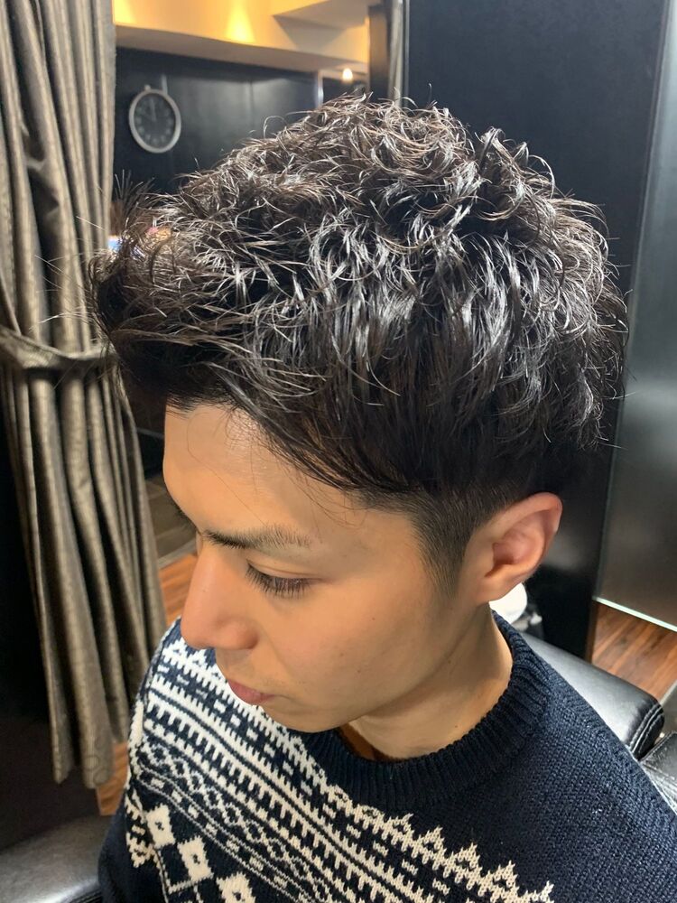 人気no 1 ツーブロックショート 形状記憶パーマ Hiro Ginza Barber Shop 神楽坂店 ヒロギンザ バーバーショップ カグラザカテン 島 悠佑のヘアスタイル情報 Yahoo Beauty