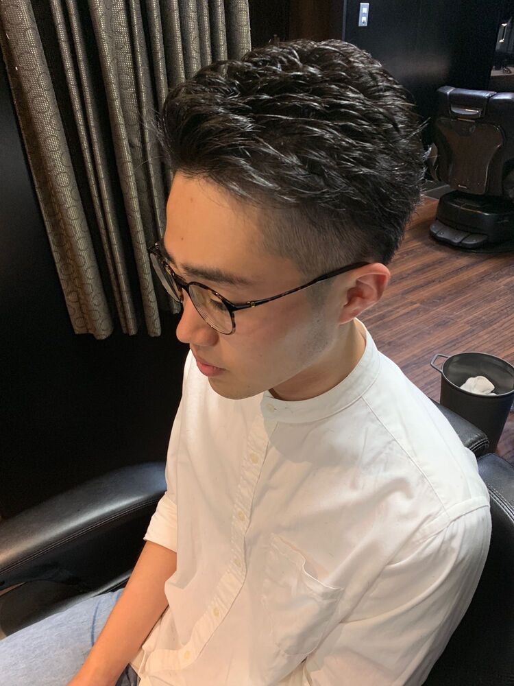 形状記憶パーマでふんわり 七三スタイル Hiro Ginza Barber Shop 神楽坂店 ヒロギンザ バーバーショップ カグラザカテン 島 悠佑のヘアスタイル情報 Yahoo Beauty