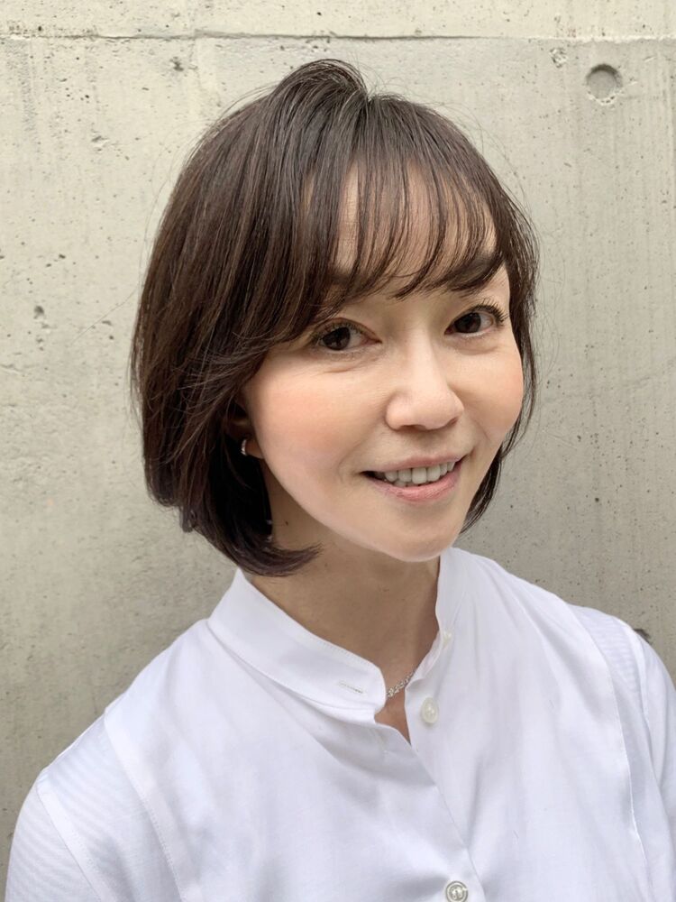 40代50代60代大人かわいい小顔ひし形ボブ Virgo Hair Make ウィルゴヘアーアンドメイク 望月宣雄の髪型 ヘアスタイル ヘアカタログ情報 Yahoo Beauty ヤフービューティー