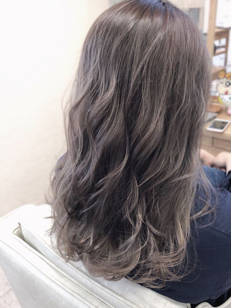 パープルグレージュ Mamiのヘアスタイル情報 Yahoo Beauty