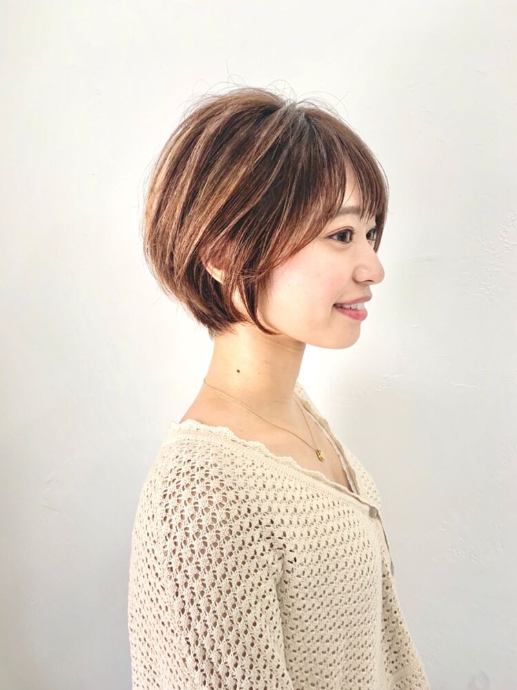 段差が少なめのまとまるショートボブ Salowin 池袋 サロウィンイケブクロ Soshi 池袋ショートno 1のヘアスタイル情報 Yahoo Beauty