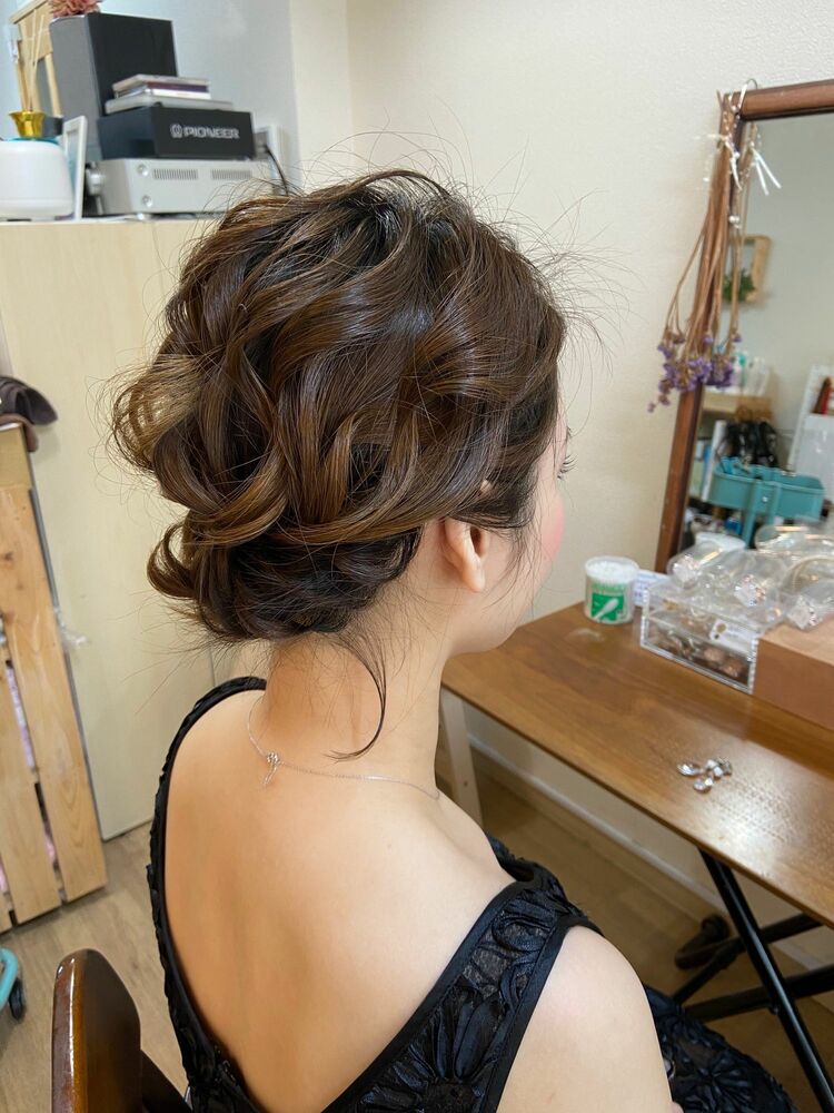ゆるふわシニヨン Reikaのヘアスタイル情報 Yahoo Beauty