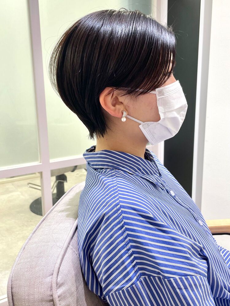 黒髪ナチュラルハンサムショート Frame天王寺駅前店 土居大起の髪型 ヘアスタイル ヘアカタログ情報 Yahoo Beauty ヤフービューティー