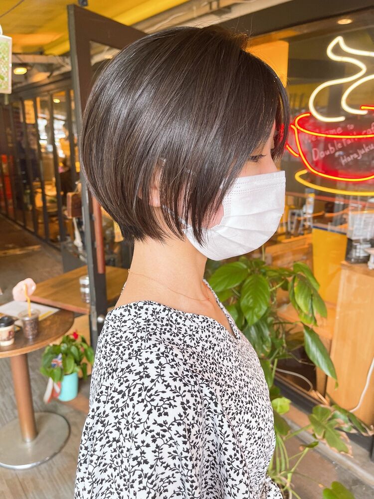 耳かけショート 丸顔 伸ばし前髪 宮本美花の髪型 ヘアスタイル ヘアカタログ情報 Yahoo Beauty ヤフービューティー