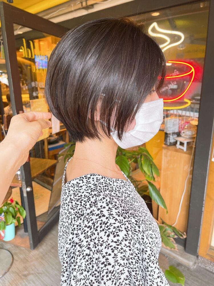 耳かけショート 丸顔 伸ばし前髪 宮本美花の髪型 ヘアスタイル ヘアカタログ情報 Yahoo Beauty ヤフービューティー