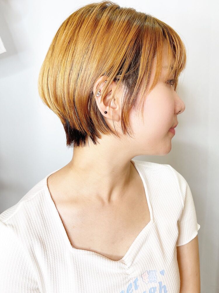 金髪 ショートボブ Morio From London 原宿本店 モリオフロムロンドン ハラジュクホンテン 宮本美花の髪型 ヘアスタイル ヘアカタログ情報 Yahoo Beauty ヤフービューティー