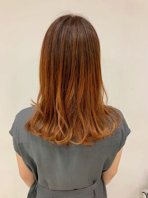 21年夏 オレンジ ヘアカラーの新着ヘアスタイル 髪型 ヘアアレンジ Yahoo Beauty