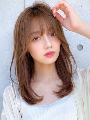 21年夏 ミディアムレイヤーの新着ヘアスタイル 髪型 ヘアアレンジ Yahoo Beauty