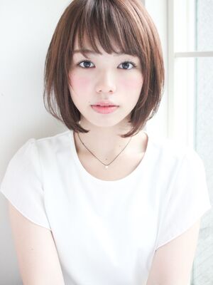 斜め前髪の髪型 ヘアスタイル ヘアカタログ 人気順 Yahoo Beauty ヤフービューティー