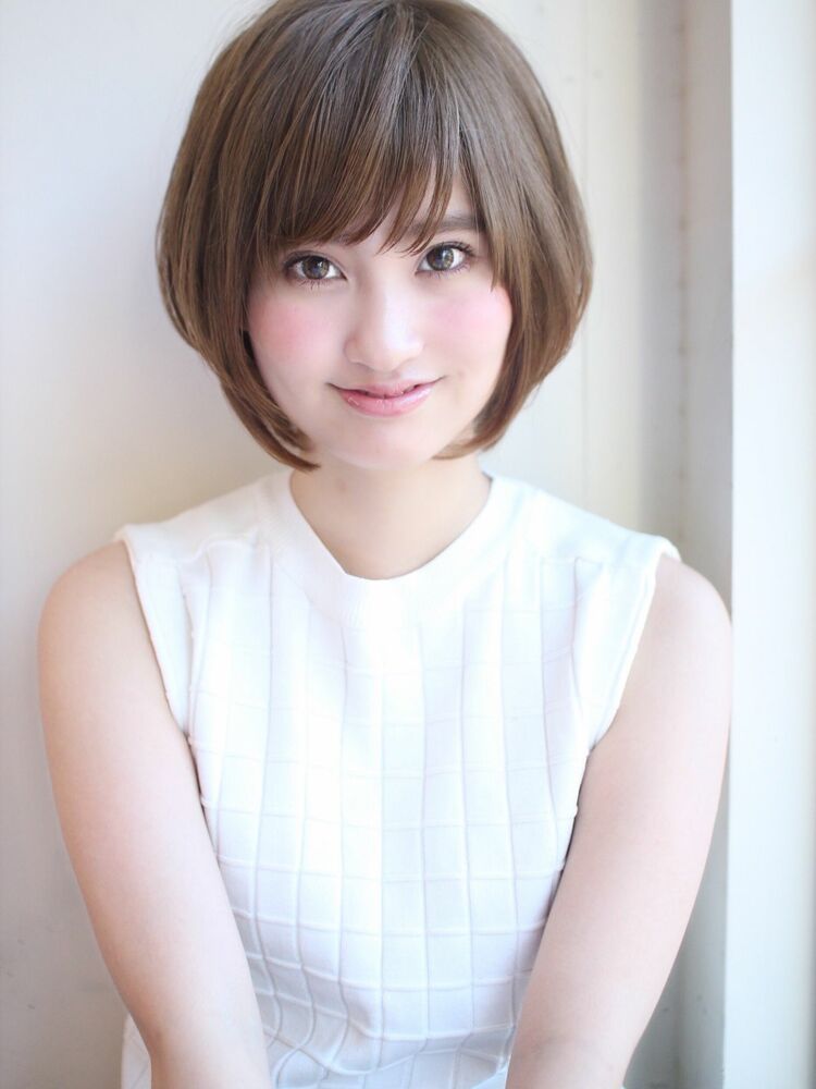 大人可愛いひし形ショートボブ 宮崎えりな インスタも見てみて下さい Miyazaki Erina Honey Shibuya ハニー シブヤ 宮崎えりなのヘアスタイル情報 Yahoo Beauty