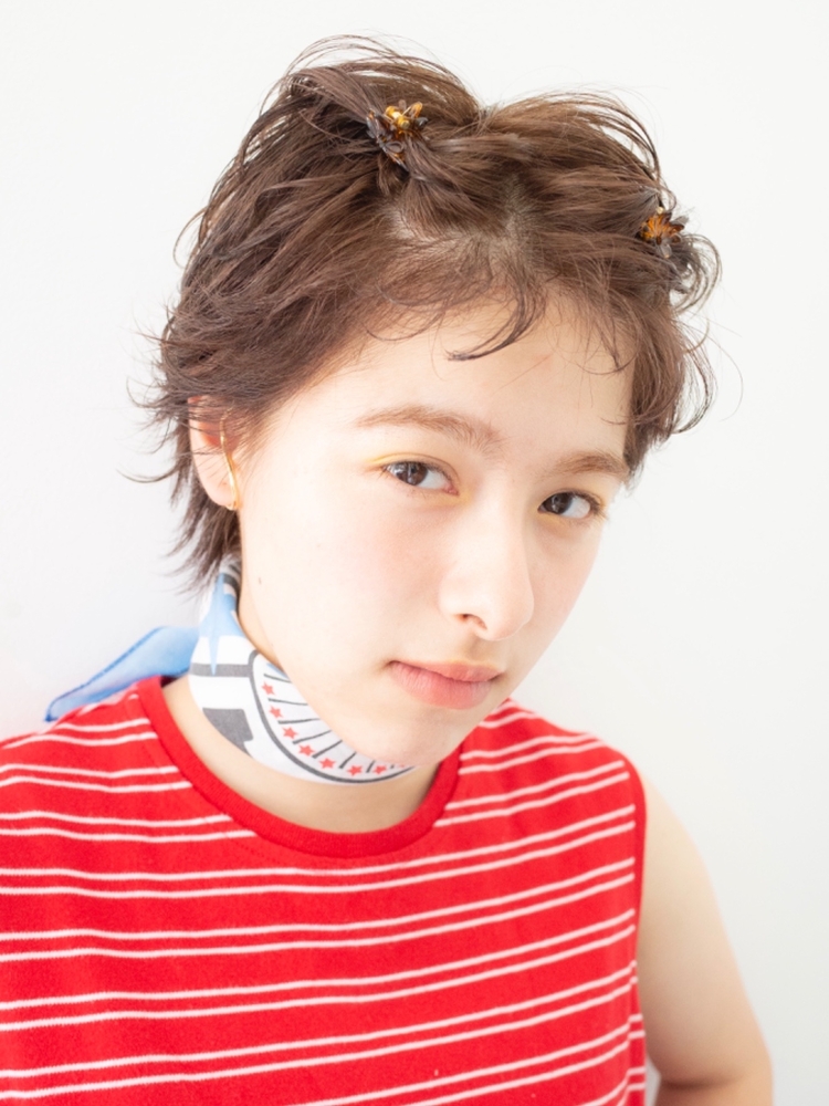 ショートヘアピンアレンジヘア Sun サン 菅原由香梨のヘアスタイル情報 Yahoo Beauty