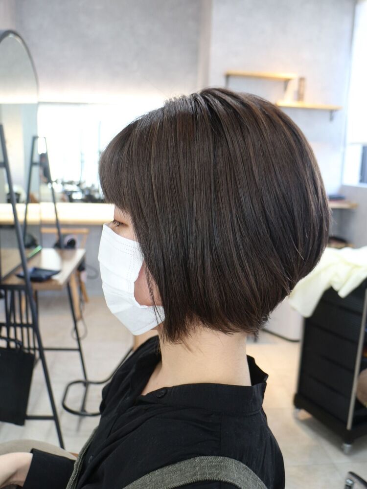 ボブからイメチェン☆前下がりショートボブ｜＆haco（トハコ）KOZUetttyのヘアスタイル情報｜Yahoo! BEAUTY