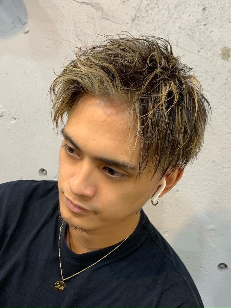 フェイスフレーミングメッシュ Men S Lapis メンズラピス 津崎 仁也のヘアスタイル情報 Yahoo Beauty