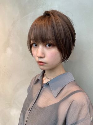 薄め前髪 ショートの髪型 ヘアスタイル ヘアカタログ 人気順 Yahoo Beauty ヤフービューティー