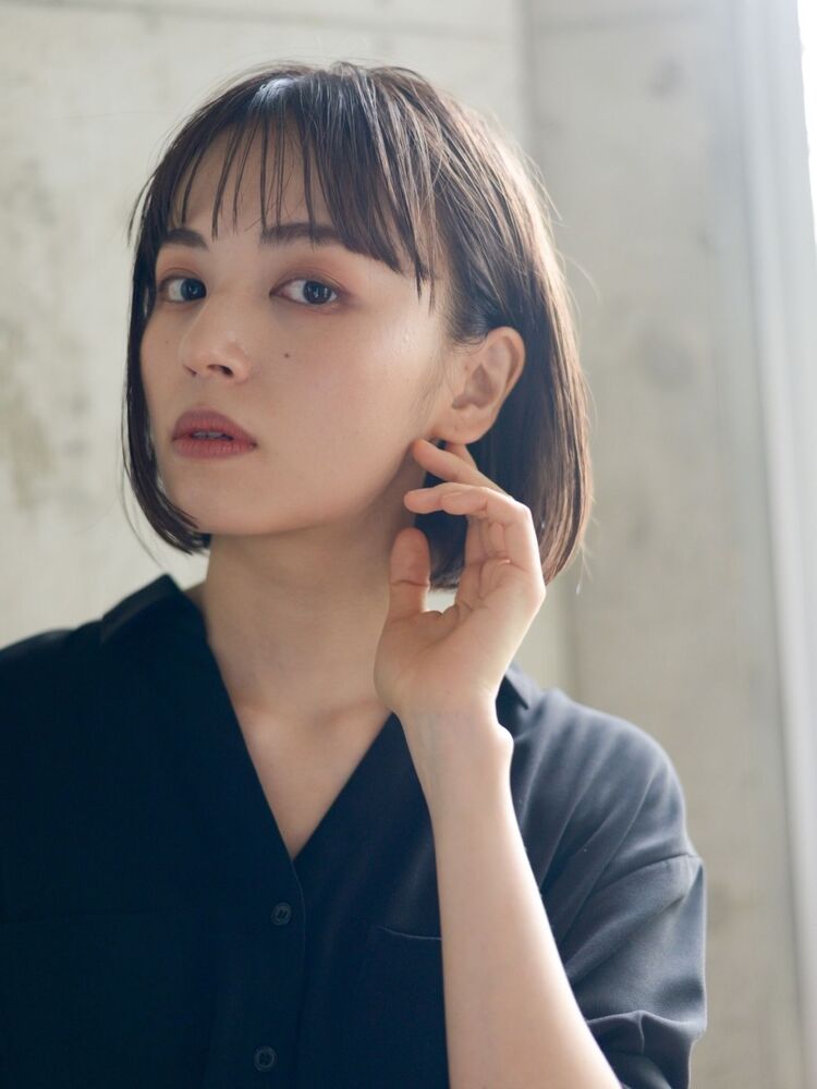 大人かわいいストレートタッチのナチュラルボブ M Clan Make S エムクラン メイクス M Clan 矢沢和也のヘアスタイル情報 Yahoo Beauty