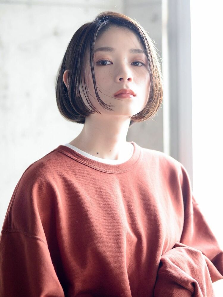 大人かわいいアンニュイストレートのセンターパートボブ M Clan Make S エムクラン メイクス M Clan 矢沢和也のヘアスタイル情報 Yahoo Beauty