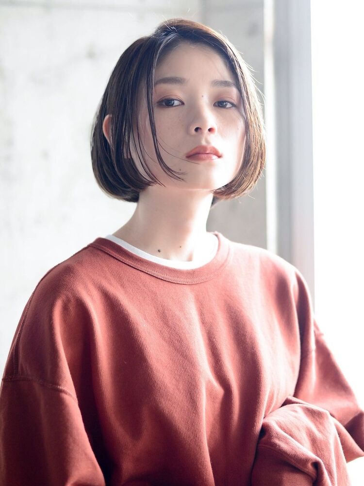 ナチュラルなセンターパートのボブ M Clan Make S エムクラン メイクス M Clan 矢沢和也のヘアスタイル情報 Yahoo Beauty