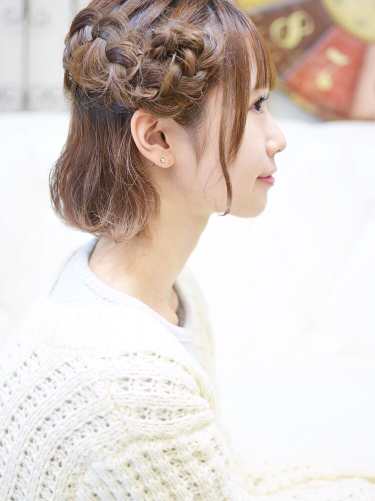 ボブヘアアレンジ 羊ヘアアレンジ メイズ 東中野 メイズ ヒガシナカノ メイズ東中野 鍛原志行のヘアスタイル情報 Yahoo Beauty