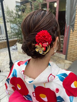 浴衣 セミロングの髪型 ヘアスタイル ヘアカタログ 人気順 Yahoo Beauty ヤフービューティー