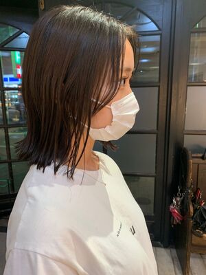 22年夏 切りっぱなし ミディアムの人気ヘアスタイル 髪型 ヘアアレンジ Yahoo Beauty