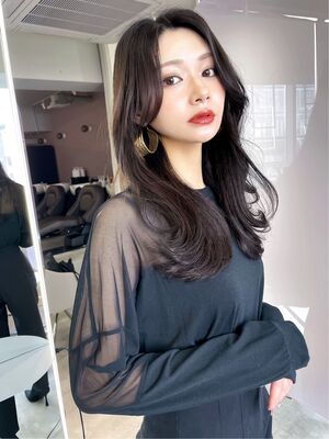 韓国風 セミロングの髪型 ヘアスタイル ヘアカタログ 人気順 Yahoo Beauty ヤフービューティー