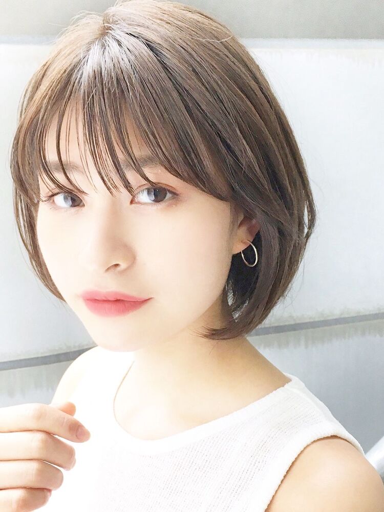 大人ひし形ショートボブ2020 春夏｜EMMA GINZA（エマ ギンザ）NAOMIのヘアスタイル情報｜Yahoo! BEAUTY