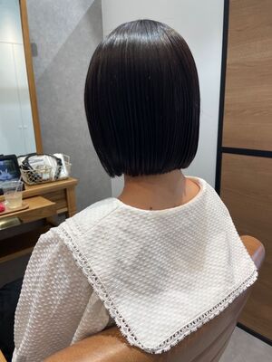 シンプルボブの髪型 ヘアスタイル ヘアカタログ 人気順 Yahoo Beauty ヤフービューティー