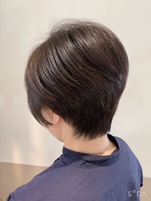 グラデーション カット ショート ベストヘアスタイル