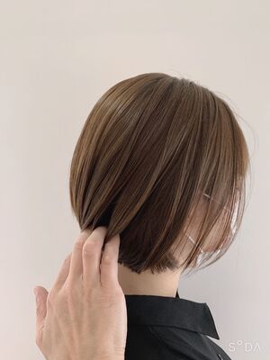 22年夏 シンプルボブの人気ヘアスタイル 髪型 ヘアアレンジ Yahoo Beauty