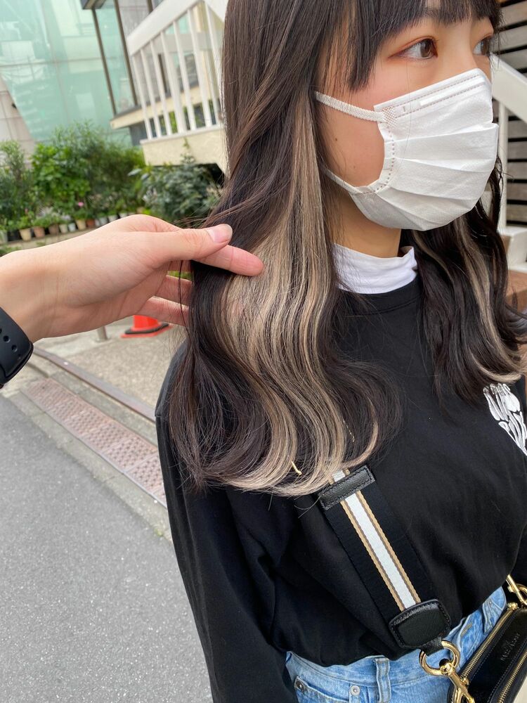 インナーカラーエクステ ダメージ0エクステでインナーカラー Hair Ales 原宿 ヘアーアレスハラジュク Hairales原宿 磯部佑津季のヘアスタイル情報 Yahoo Beauty